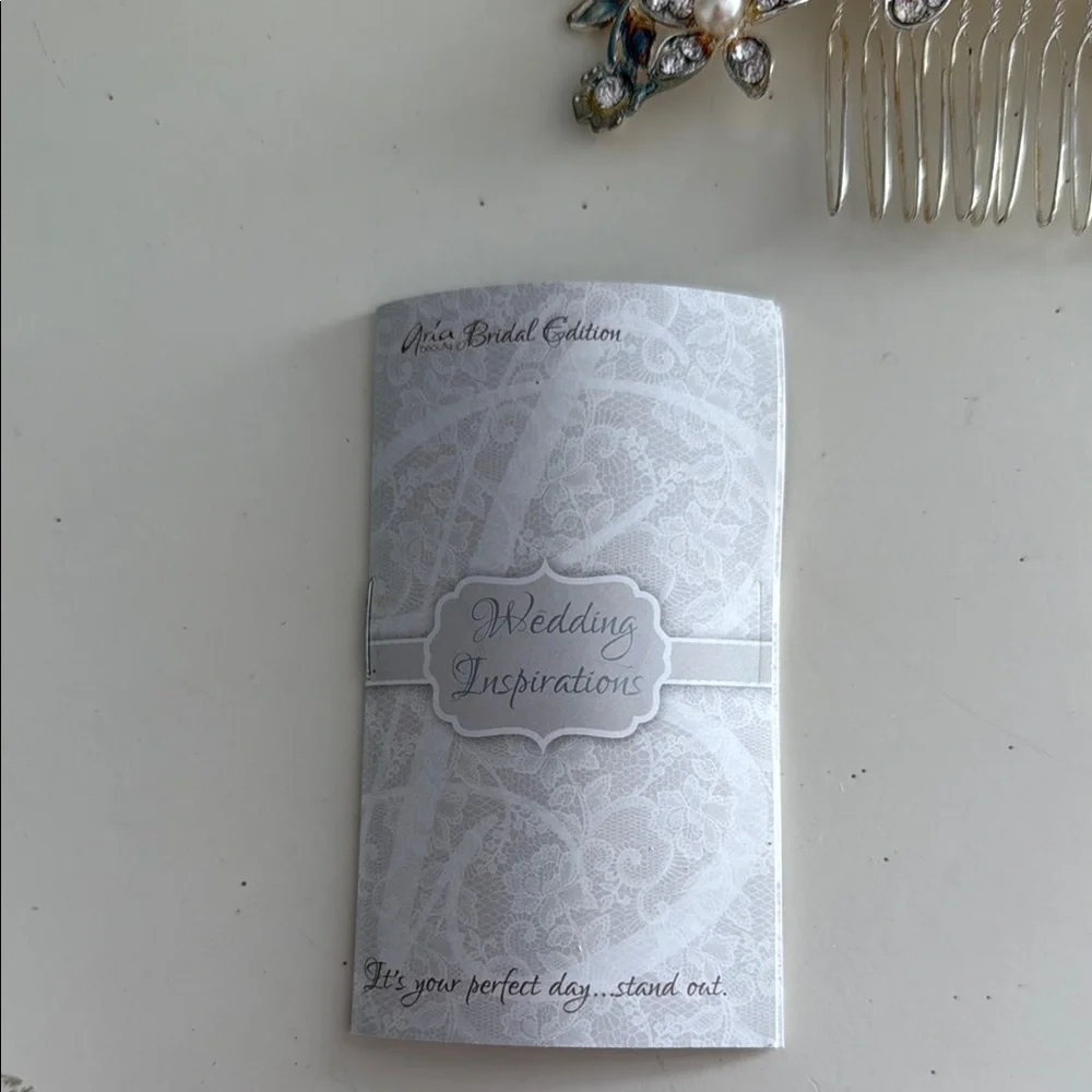 Elegant Silver and Pearl Hair Barrette Hair Clip & Comb - Picture 7 of 7